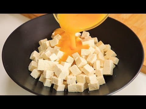 두부에 계란을 부으세요! 영양가득 맛있는 한끼가 완성됩니다👍💯