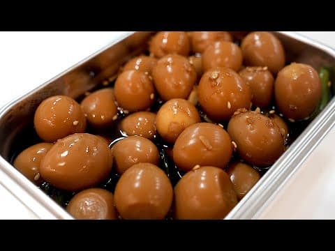 간단하지만 때깔이 남다른 간장이 쏙쏙-  메추리알장조림 반찬