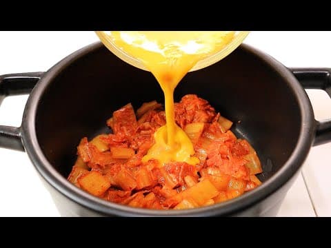 김치와 계란을 이렇게 드세요! 간단하고 속 편해서 아침식사로 좋아요👍💯