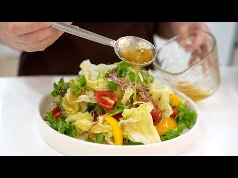 유자청으로 1:1:1만 기억하세요. 입맛 싹 도는 유자드레싱 샐러드