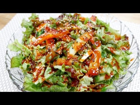 상추겉절이 ( Korean Lettuce Salad )