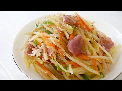 국민반찬 감자볶음의 정.석 (오늘의 꿀팁: 스텐팬 안 눌러붙는 방법!)