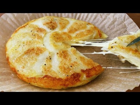 이렇게 맛있을 줄이야!  감자로 만드는 간단요리 노 오븐, 노 밀가루 두툼한 감자전