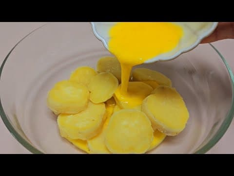 찐 고구마는 밀가루 없이 계란을 부어 이렇게 드세요🍠🍠 재료도 간단하면서 정말 맛있어요!!