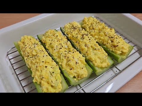 아침은 밥대신 오이를 이렇게 드셔보세요🥒 빵으로 만든 것보다 맛있고 속도 편안합니다👍