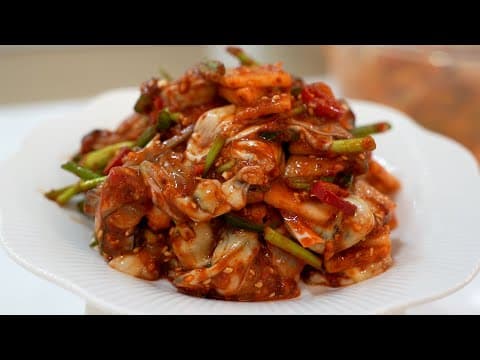겨울 제철요리 굴무침 000 한스푼으로 굴향 가득 감칠맛 가득 !