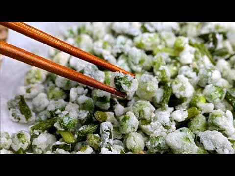 마늘쫑과 완두콩이 있다면 이렇게 해보세요. 대박 맛있어요!