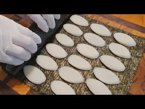 와~~대박! 남은 떡국떡과 김으로 이렇게 만들었더니 가족들이 다른건 안 먹고 이것만 찾아요😋 어른 아이 할 것 없이 모두 다 좋아하는 떡국떡 요리💯