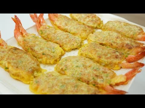 설날 새우전 🦐새우가 통으로 들어갔는데 거기에 다진새우까지 ! 명절 인기전 1위🥇