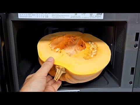 호박을 전자렌지에 돌렸더니 너무 맛있어요