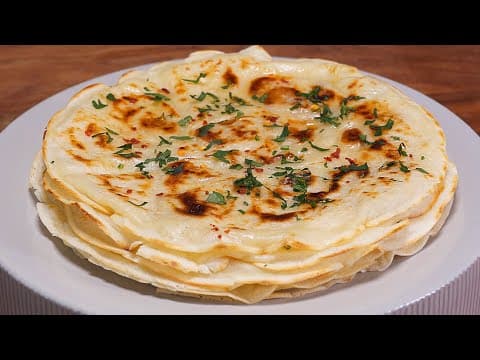 NO오븐! 5분 준비! 마늘 풍미 가득! 갈릭 플랫브레드 만들기