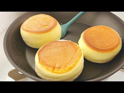 계란 2개로 폭신폭신 부드러운 수플레 팬케이크 만들기 🥞 | Souffle Pancake