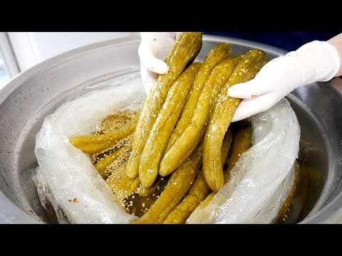 1년도 거뜬한 반찬! 물 없이 담그는 황금오이지