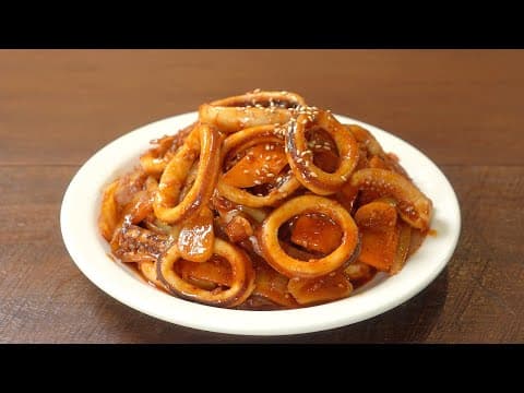질퍽하지 않고, 불맛나게 오징어볶음 만드는 법 :: 오징어요리 :: 반찬만들기