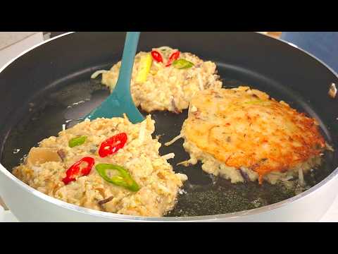 광장시장 녹두전, 이렇게 쉬울 줄이야 😳 겉은 바삭 속은 촉촉한 녹두 빈대떡, 집에서 만들어 드세요! Nokdu-jeon. (Mung Bean Pancake)