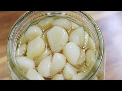 중년의 회춘비법~ 꿀마늘 만드는법. [강쉪] Make honey garlic