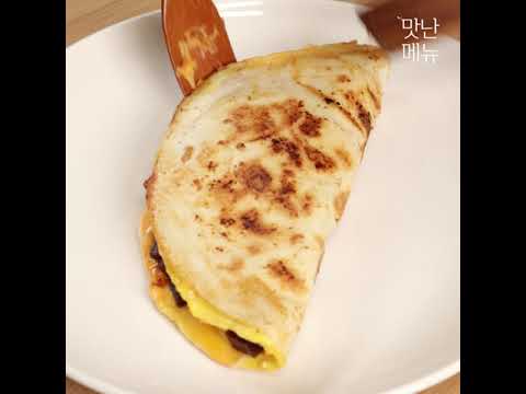 또띠아에 양갱이를 넣어 보세요! 쉽고 간단한 새로운요리#Shorts