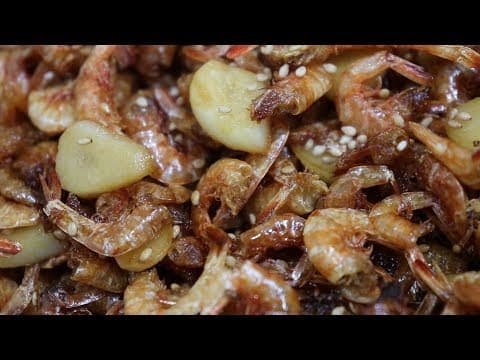 건새우 마늘볶음 만들기~ 마늘향이 솔솔~, 짭쪼롬하게, 맛있게~ [강쉪]