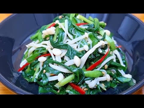 부추와 팽이를 이렇게 무쳤더니 기가 막힙니다