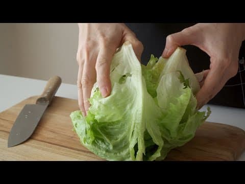 양상추는 제발 이렇게 드세요 🙏🏻 배터지게 먹어도 살이 쭉쭉 빠져요 🤩