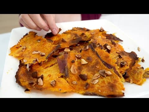 가을 겨울 간식으로 최고! 손이 자꾸가는 고구마 누룽지 (고룽지)