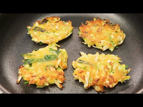 양배추를 이렇게 드세요! 바삭쫄깃 영양가득 든든한 한끼가 완성됩니다👍💯