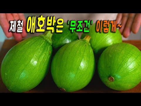 애호박은 "이방법이" 최고입니다. 👍👍 가족들이 숟가락을 놓지 않아요~ 맛있는 애호박 요리 3가지 강쉪