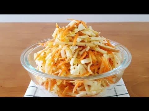 의사 선생님이 알려준 흡수율 100% 양배추 샐러드, 이렇게 만드니 소화가 잘되서 한통 가득 먹어도 속이 편안해요!