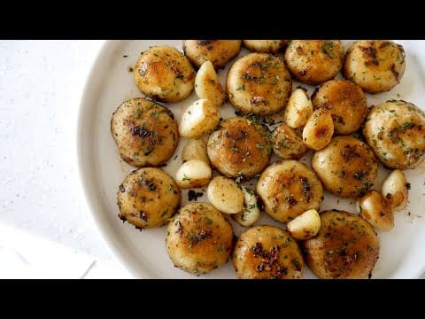 반찬, 야식, 안주로 다 가능한 5분이면 뚝딱! 양송이버섯볶음