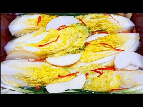 줄서서먹는 대박집 백김치 "이것"넣어서 만들었습니다