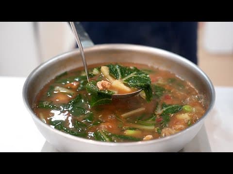 일반 된장국은 그만! 근대랑 감자 넣어보세요. 세상에서 제일 맛있는 된장국됩니다!