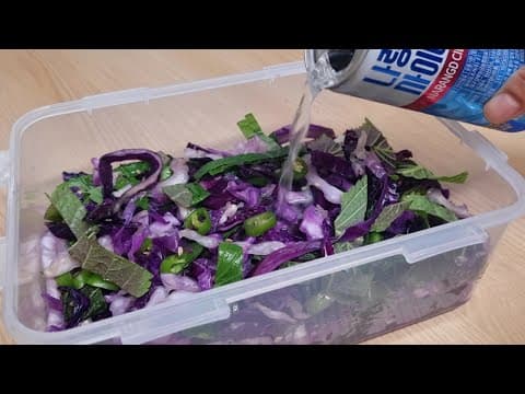 유산균 폭탄💣양배추에 사이다를 부으면 한 달 내내 장이 건강해지고 살도 빠져요(양배추요리,양배추다이어트 요리)