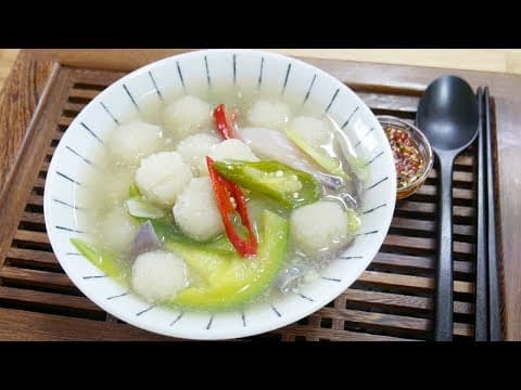 감자옹심이 ( Potato soup )
