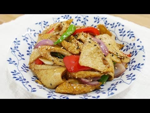 어묵볶음 ( Stir fried fish cakes )