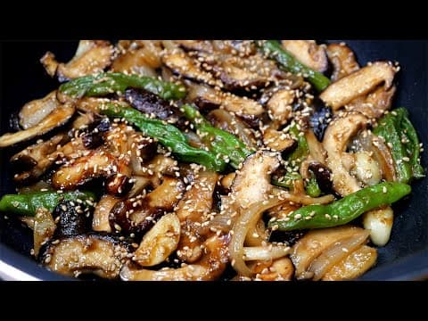 표고버섯볶음에 '이것' 한스푼 넣었더니 놀라운 맛입니다