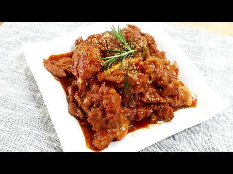 돼지목살 주물럭 ( Marinated Grilled Pork )