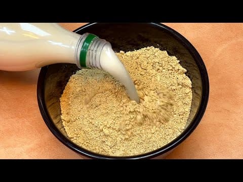 도토리가루에 막걸리를 부으세요 맛있는 빵이 완성됩니다