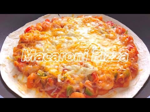 앉은 자리에서 한판 뚝딱하는 간단하지만 정말 맛있는 마카로니 피자 : 토마토 마카로니 토르티야 : Macaroni pizza 🍕
