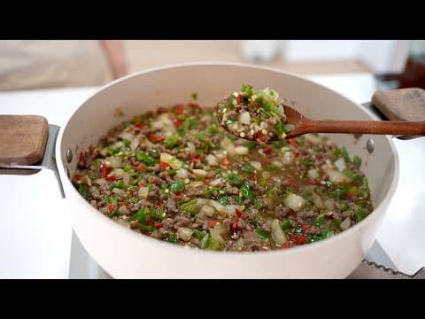 고추장물(고추다대기/고추다짐)  ✔멸치 NO! 💥다진소고기💥 넣어보세요. 호불호 없이 무조건 가족들이 다 🍚밥 싹싹~ 비웁니다!