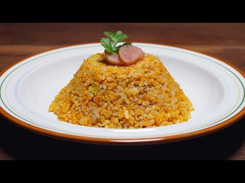 계란 볶음밥에는 "○○○○"를 넣으세요!! 초간단 황금 계란 볶음밥(4K)