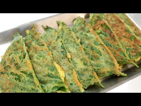 설날에 쉬운 💛깻잎전💛 '무'만 넣어보세요. 담백해서 가족들이 계속 먹습니다 (Perilla leaf pancakes/kkaennipjeon ENG SUB)