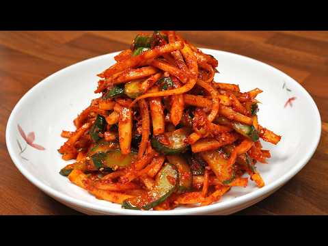 쓴맛 소금물에 담그지 마세요! 다 먹을 때까지 물 생기지 않는 도라지 오이 초무침 이렇게 만들어요~ 명절에 칭찬받는 개운하고 상큼한 반찬