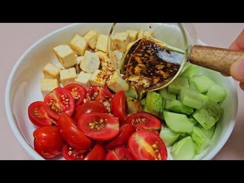 토마토와 오이는 밥대신 2주만 이렇게 드셔보세요!! 염증이 사라지고 뱃살이 쪽 빠져요!! (ft.지중해식 토마토오이 샐러드)