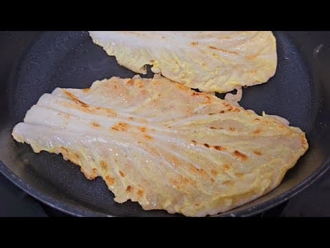 배추전 밀가루 반죽 대신 이렇게 드셔보세요🥬소화도 잘되고 너무 맛있어서 배추가 남아나질 않아요