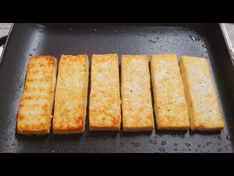 두부는 이 방법으로 구워드세요! 든든하고 맛있는데 살빠져요~ 건강하고 맛있는 두부요리