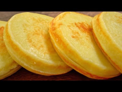 노 밀가루! 후라이팬으로 포근하고 쫀득한 고구마 찰떡 풀빵 만들기! 겨울간식! 아침대용! 고구마 레시피!