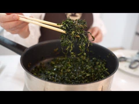 집에있는 아무 쌈채소로 자반반찬 만들어드세요. 모든 쌈채소는 가능! 냉장고 남는 쌈채소 처리하기에 딱~