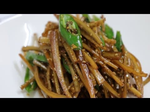 우엉조림 맛있게 하는법~ 아삭하고, 짭쪼롬하게~ [강쉪]