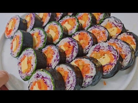 김밥은 이제 이렇게 드세요!! 밥대신 2주만 먹어도 염증은 줄어들고 피부가 환해졌어요