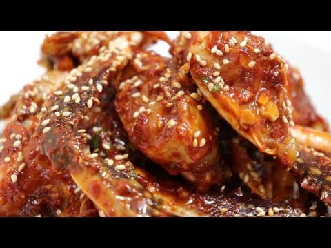 추석5] 꽃게무침 만드는법~ 새콤,달콤 밥도둑!!! [강쉪] How to seasoned blue crab